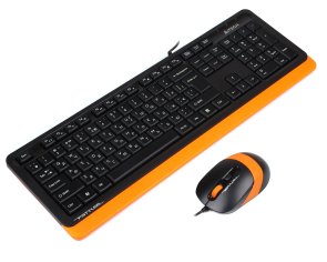 Комплект клавіатура+миша A4tech F1010 Orange