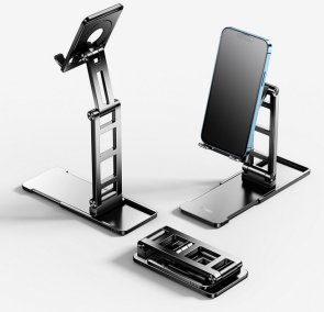 Універсальний тримач RTAKO TC06 Double SIiding StabiIizing Bracket Black (6975523009455)