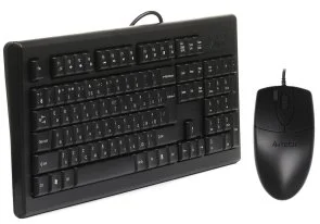Фото: Комплект клавіатура+миша A4tech KRS-8520D Black № 4 | KTC