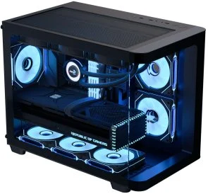 Фото: Корпус AeroCool P300C-G-BK-v1 Black with window (ACCS-PN02033.11) № 2 | KTC