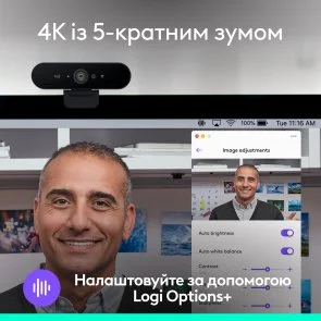 Фото: Web-камера Logitech Brio 4K Ultra HD for Business Graphite (960-001746) № 2 | KTC