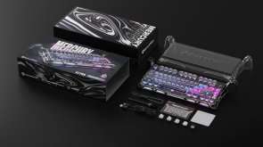 Клавіатура Gravastar Mercury K1 Pro 80key GravaStar x Kailh Speedy Mint Linear Switch WL/BT/USB Cyberpunk (GSK1PRO_CBLK)