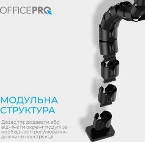 Фото: Органайзер для кабелів OfficePro CM790B Black № 9 | KTC