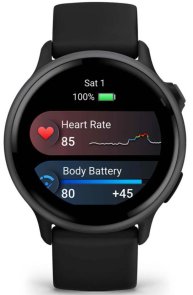 Смарт годинник Garmin vivoactive 6 Slate with Black Band (010-02985-00)
