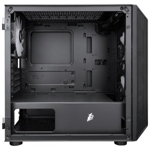 Корпус 1stPlayer D3-BK-3F7-14 Black with window