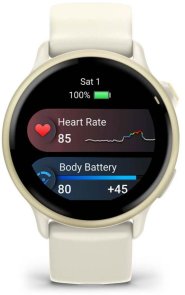Смарт годинник Garmin vivoactive 6 Lunar Gold with Bone Band (010-02985-01)
