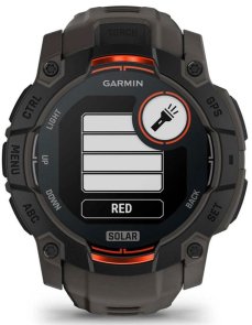 Смарт годинник Garmin Instinct 3 - 50 mm Solar Black with Charcoal Band (010-02935-00)