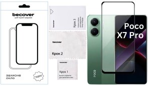 Захисне скло BeCover для Poco X7 Pro - Black