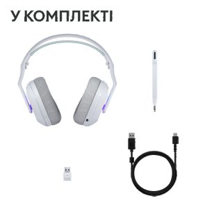 Гарнітура Logitech G522 Lightspeed White (981-001550)