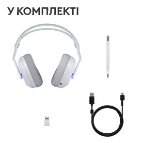 Фото: Гарнітура Logitech G522 Lightspeed White (981-001550) № 13 | KTC