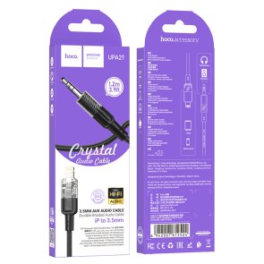 Перехідник Hoco UPA27 Spirit Lightning / Jack 3.5mm 1.2m Black (6942007612524)