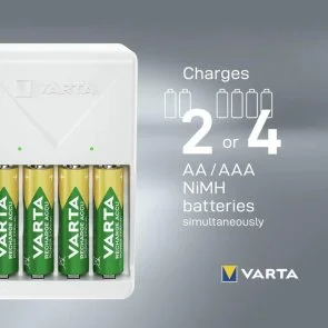Фото: Зарядний пристрій Varta Plug Charger with 4xAA 2100mAh (57657101451) № 7 | KTC