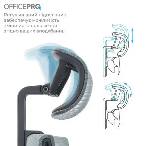 Фото: Крісло OfficePro Elegant OC660 Black/Dark Gray (OC660-B-DG-DG) № 11 | KTC
