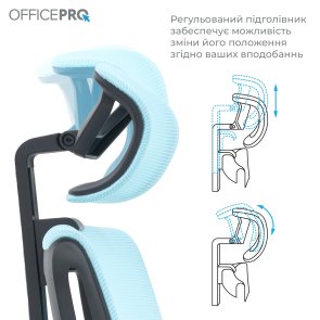 Крісло OfficePro Harmony OC310-B-BL-BL Black/Blue