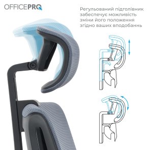 Крісло OfficePro Harmony OC310-B-G-G Black/Gray