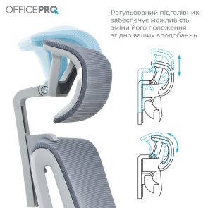 Крісло OfficePro Harmony OC310-G-G-G Gray