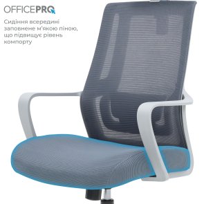 Крісло OfficePro Harmony OC310-G-G-G Gray