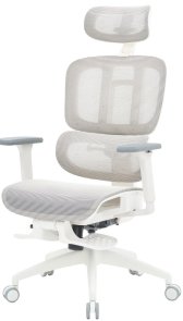 Крісло OfficePro Skyline Footrest OC750 White/Light Gray (OC750-W-LG-LG)