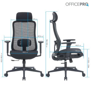 Крісло OfficePro Wave OC670 Black (OC670-B-B-B)
