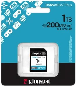 Фото: FLASH пам'ять Kingston Canvas Go Plus Class 10 UHS-I U3 V30 SDXC 1TB (SDG4/1TB) № 2 | KTC