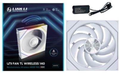 Кулер Lian-Li Uni Fan TL Wireless 140 Reverse White (G99.14RTL1W1W.00)