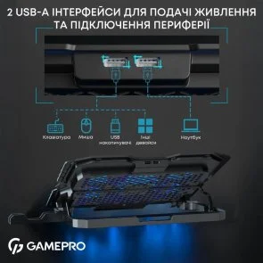 Фото: Підставка для ноутбука GamePro CP560 Black № 8 | KTC