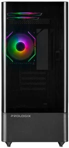 Фото: Корпус ProLogix Lumi GM-01AB Glass Black with window № 3 | KTC