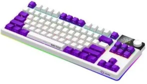 Фото: Клавіатура Lorgar KBP70TKLW Toxic Purple ENG WL/RT/USB White (LRG-KBP70TKLW-WH-US) № 4 | KTC