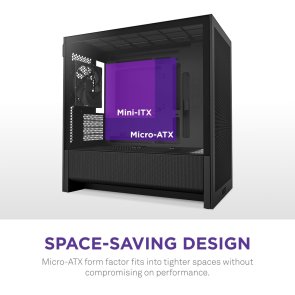 Корпус NZXT H3 Flow Black with window (CC-H31FB-01)