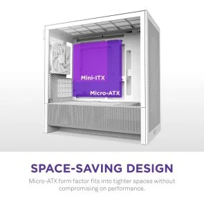 Фото: Корпус NZXT H3 Flow White with window (CC-H31FW-01) № 7 | KTC