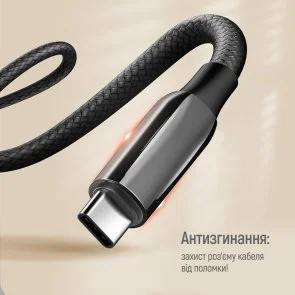 Фото: Кабель ColorWay PD 5A 240W Type-C / Type-C 2m Black (CW-CBPDCC070-BK) № 5 | KTC
