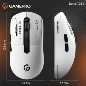 Миша GamePro Genesis Winner WL/BT/USB White (GM079W)