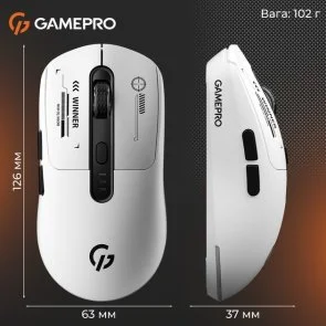 Фото: Миша GamePro Genesis Winner WL/BT/USB White (GM079W) № 14 | KTC