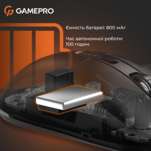 Миша GamePro Genesis Winner WL/BT/USB Black (GM079B)