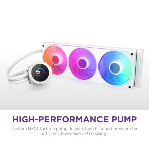 Система рідинного охолодження NZXT Kraken Plus 360 RGB White (RL-KR360-W2)