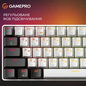 Фото: Клавіатура GamePro Genesis Infinity MK130BW Outemu Red Switches ENG/UKR White № 10 | KTC