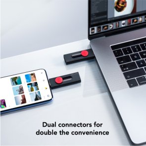 Флешка USB Lexar JumpDrive Dual Drive D300 256Gb (LJDD300256G-BNBNG)
