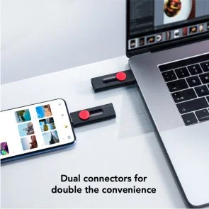 Фото: Флешка USB Lexar JumpDrive Dual Drive D300 128GB (LJDD300128G-BNBNG) № 7 | KTC