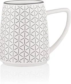 Фото: Чашка Ardesto Lamberto 360ml White/Grey (AR3052) № 2 | KTC