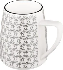 Фото: Чашка Ardesto Lamberto 360ml White/Grey (AR3049) № 4 | KTC