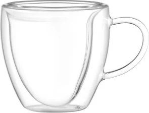 Фото: Набір чашок Ardesto 330ml 2pcs Clear (AR2633BHL) № 3 | KTC