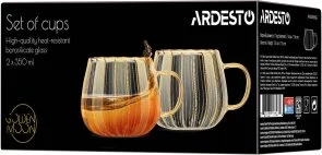 Фото: Набір чашок Ardesto Golden Moon 350ml 2pcs Gold (AR2635BGG) № 6 | KTC