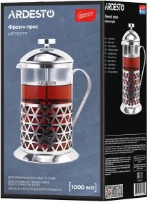 Фото: Френч-прес Ardesto Gemini Fasano 1000ml Clear (AR1910FFP) № 4 | KTC