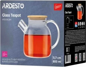 Фото: Заварник Ardesto Gemini 800ml Clear (AR3008GBM) № 3 | KTC