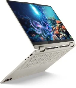 Фото: Ноутбук Lenovo Yoga 7 2-in-1 16AKP10 83JU001LRA Seashell - 16" OLED 120 Гц / AMD Ryzen AI 7 / 350 / DDR5 32 ГБ / PCI-E SSD 1 ТБ / Radeon Graphics № 4 | KTC