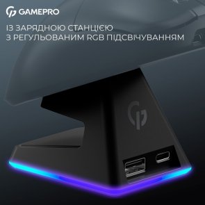 Миша GamePro Asgard Thor WL/BT/USB Black (GM023B)