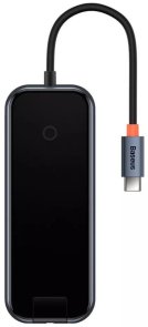 USB-хаб Baseus AcmeJoy 5 Port Dark Gray (WKJZ010113)