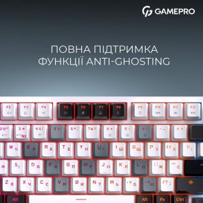 Клавіатура GamePro Asgard Valhalla MK160B Pro RGB WL/BT/USB White (MK160W Pro)