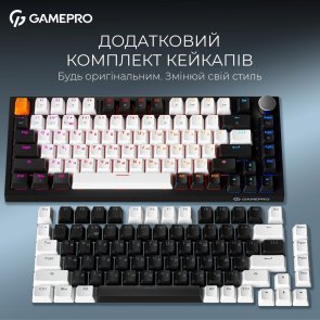 Клавіатура GamePro Asgard Valhalla MK160B Pro RGB WL/BT/USB Black