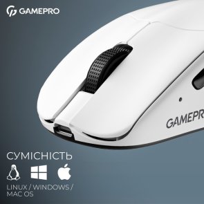 Миша GamePro Genesis Asgard Surt WL/BT/USB White (GM017W)